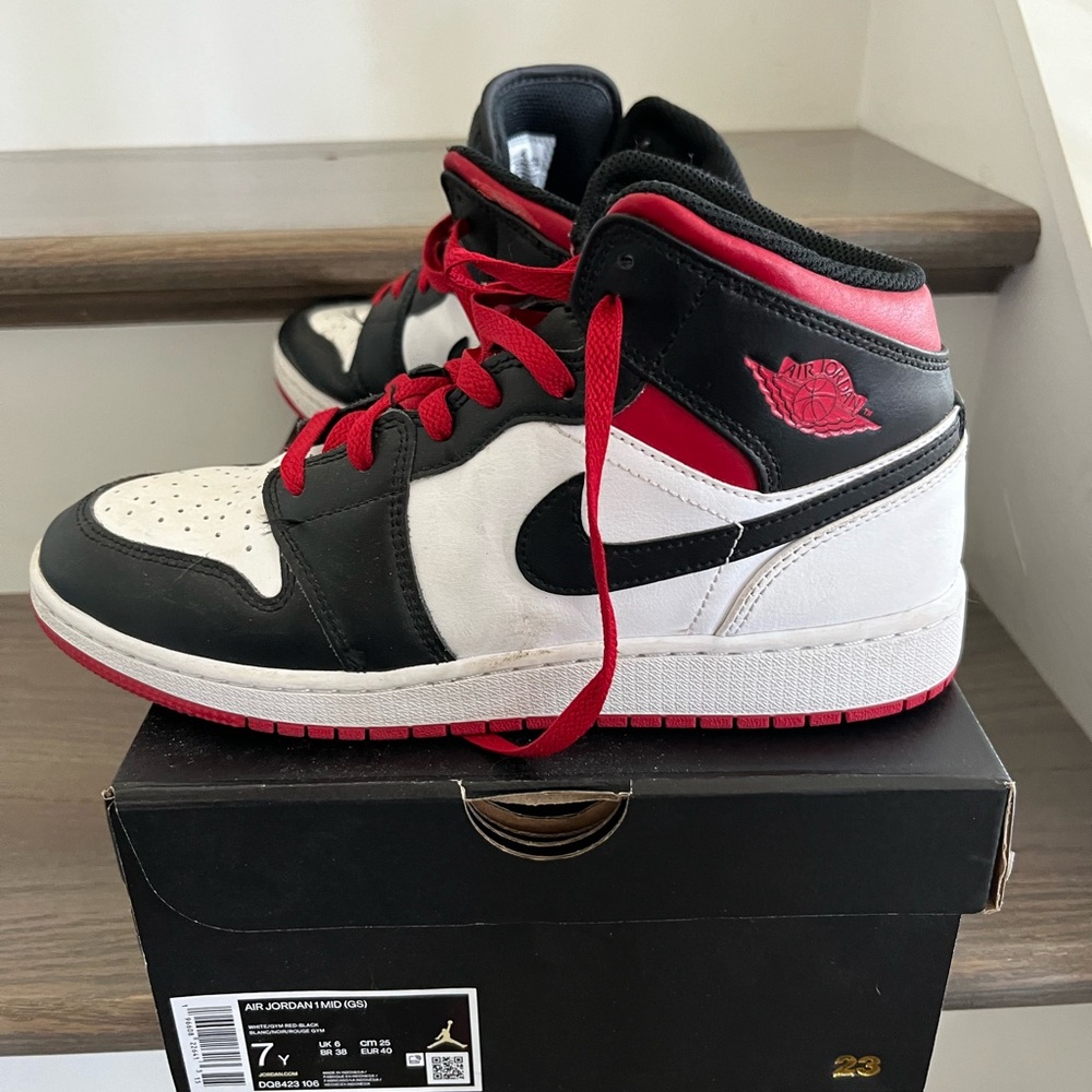 Youth size 7 Jordans with box! EUC.